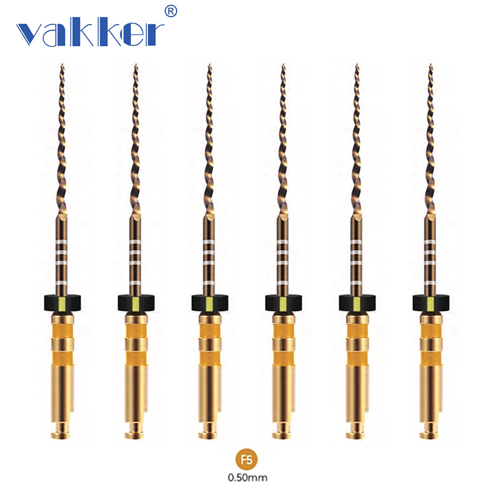Vakker Dental NITI Taper Gold Endodontics Rotary Files Assorted 21mm/25mm/31mm