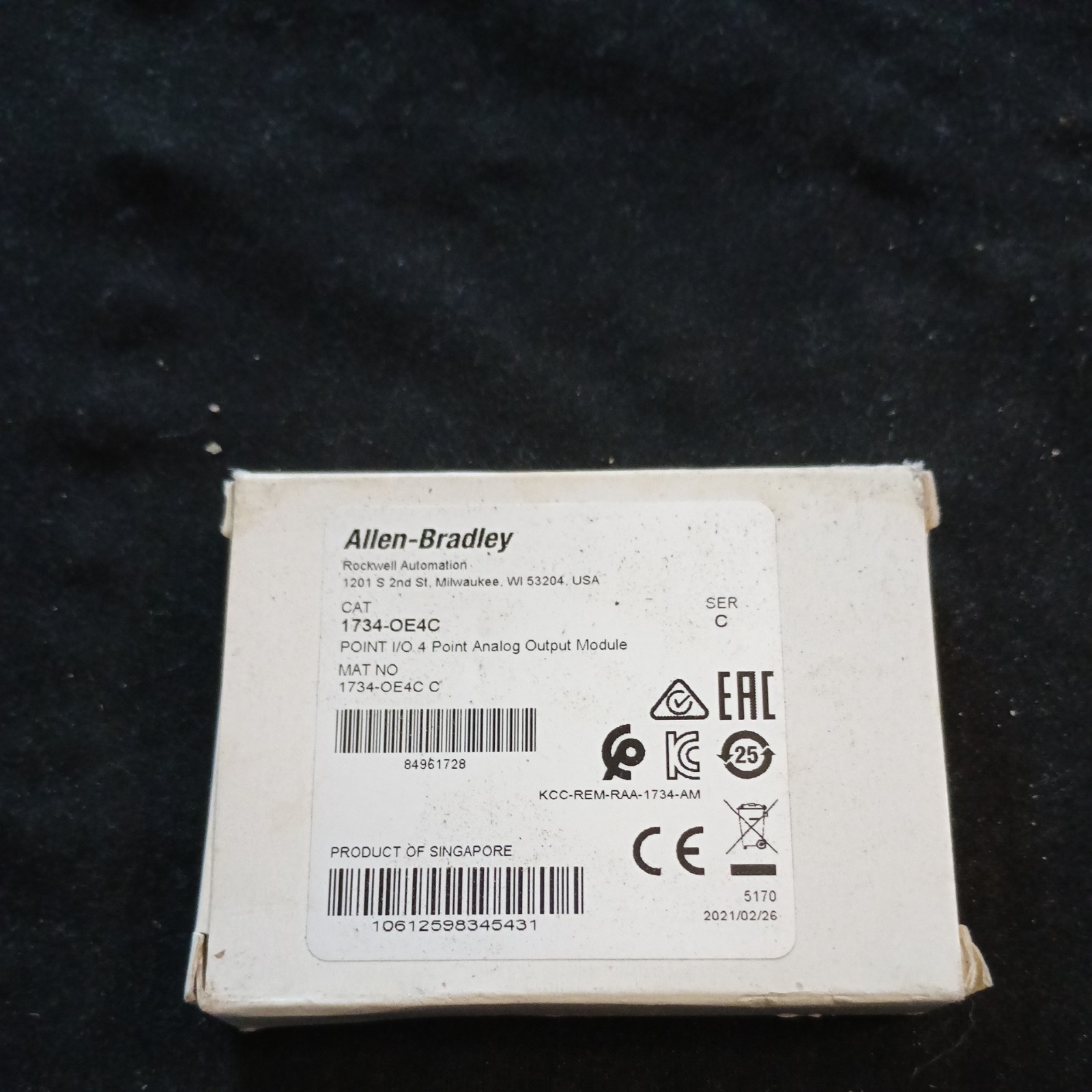 2023 New Sealed AB 1734-OE4C SER C POINT I/O 4 Point Analog Output Module