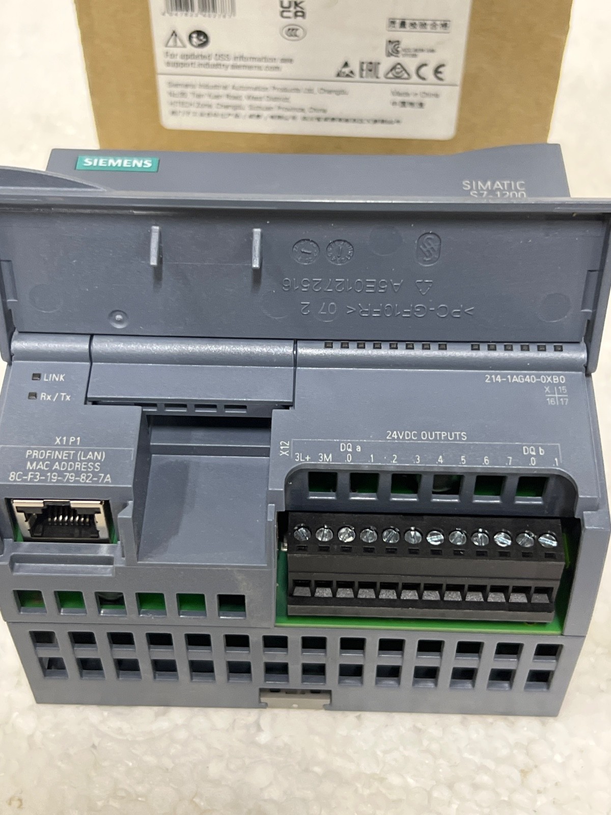 Siemens 6ES7214-1AG40-0XB0 S7-1200 Industrial CPU Module