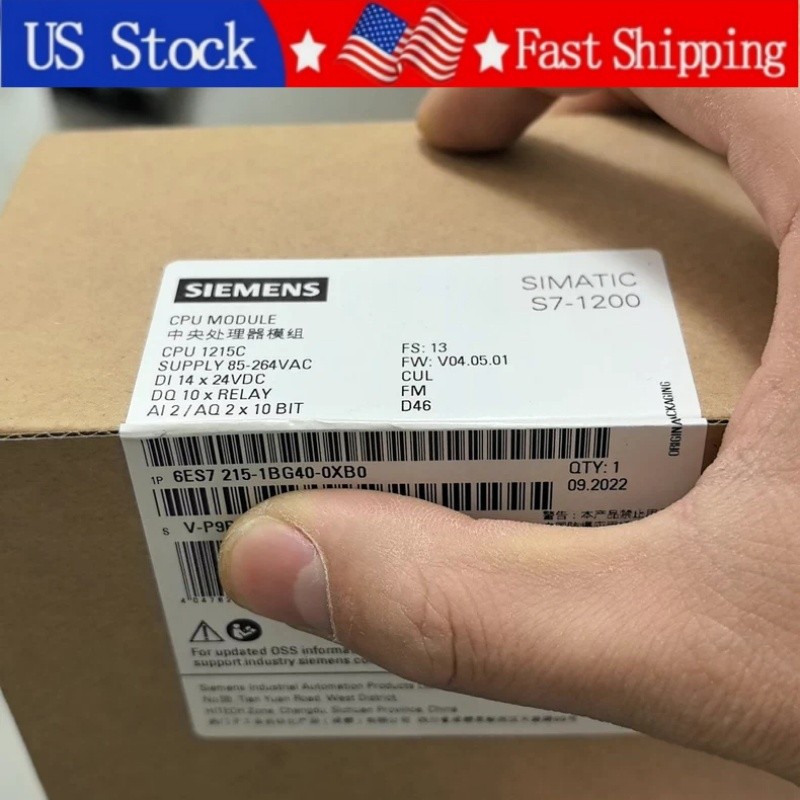 6ES7215-1BG40-0XB0 1PCS Brand New Siemens 6ES7 215-1BG40-0XB0 Fast Shipping