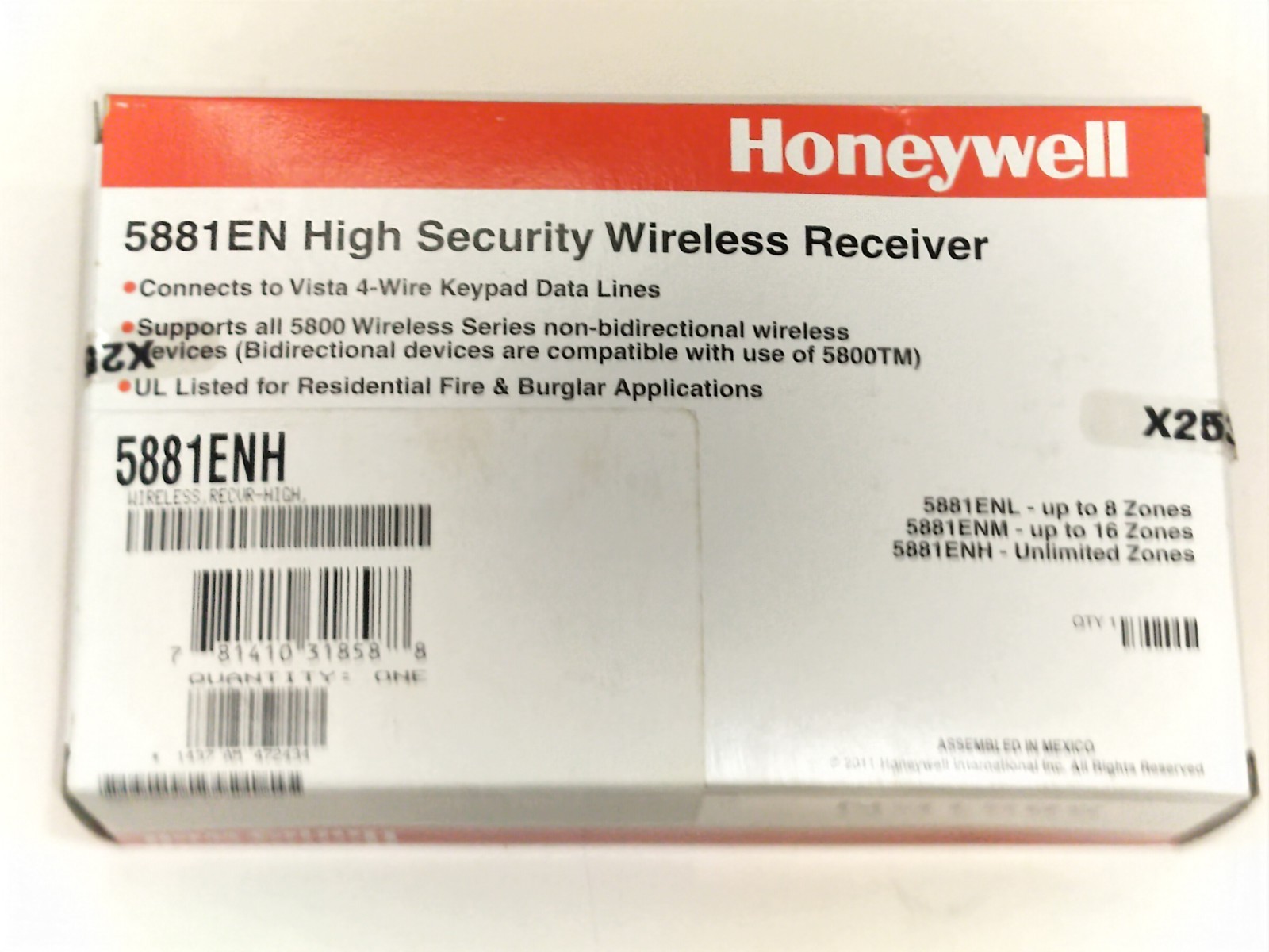Honeywell / Ademco 5881ENH High Security Wireless Receiver (BRAND NEW & SEALED)