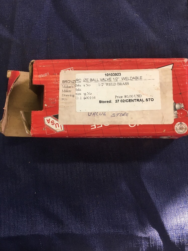 Lot Of 4 IUSA Lead Free 1/2″ sweat full port ball valve Made In Mexico