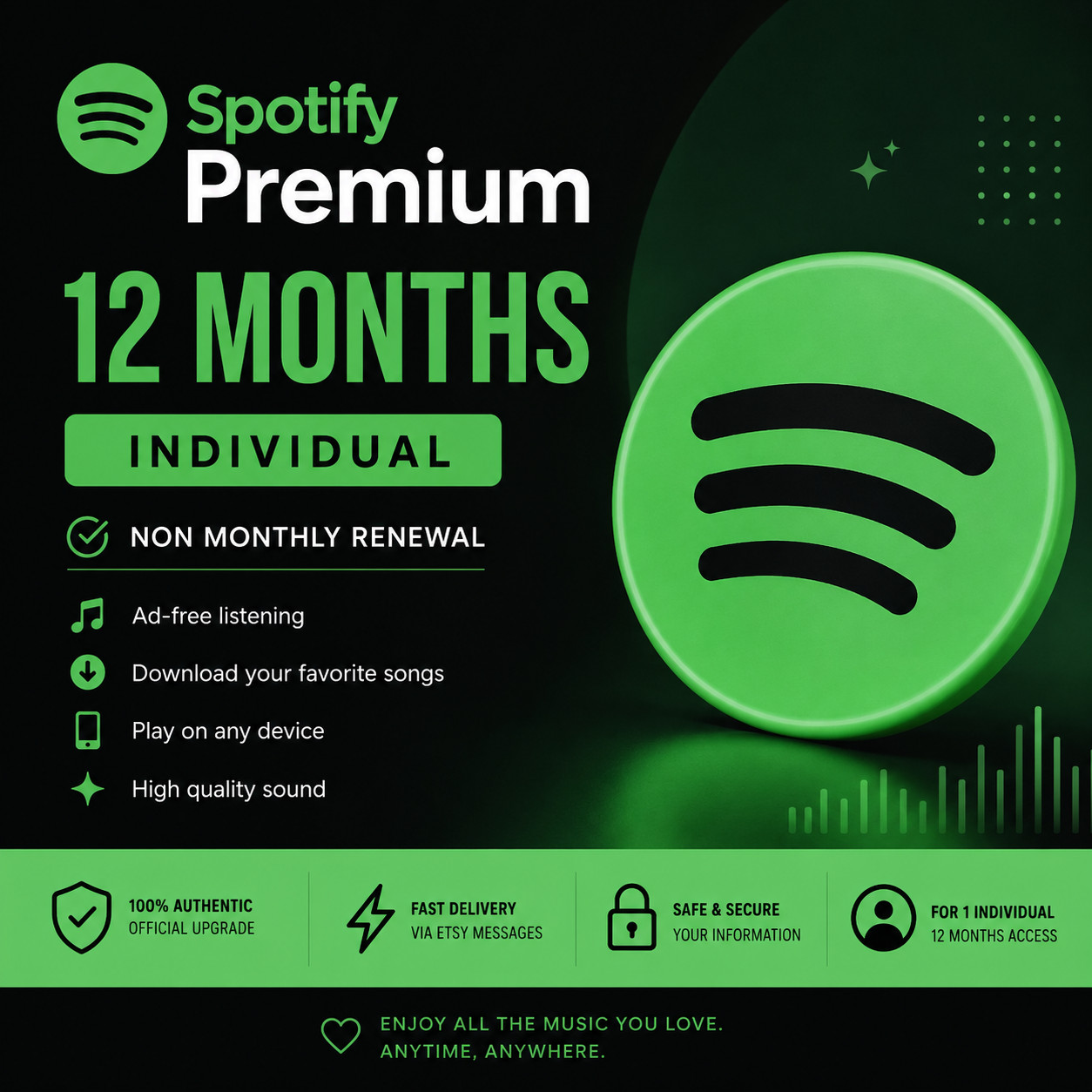 Spotify Premium 1 Year