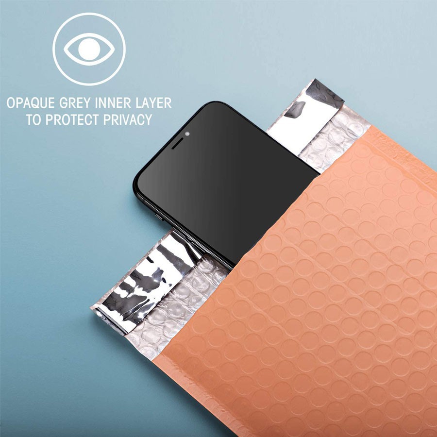100 #0 6×10 Peach Poly Bubble Envelopes Padded Shipping Mailers 6″x10″