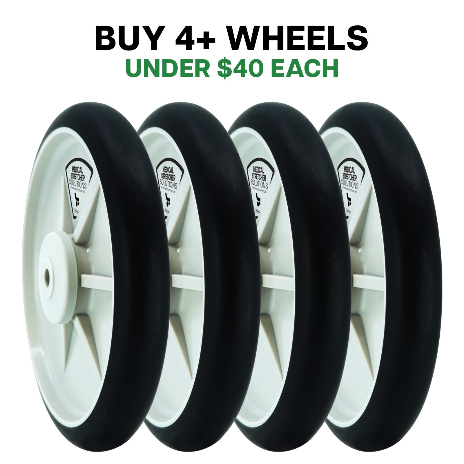 Stryker Stretcher Wheel 8″ Replaces 0753-103-215 & 0715-002-025*NEW*