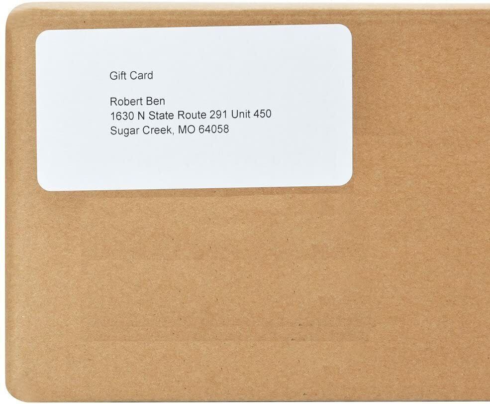 1000 Count Blank Address Shipping Labels 100 Sheets 2″ x 4″ 10-UP 10 Per Sheet