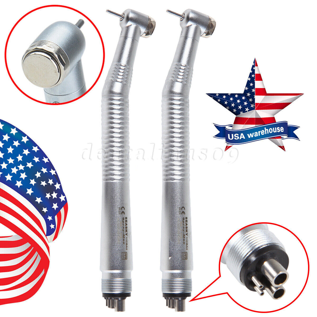 NSK Style PANA-MAX Dental High Speed Handpiece Push Button 2/4 Hole SEASKY-Y1BA