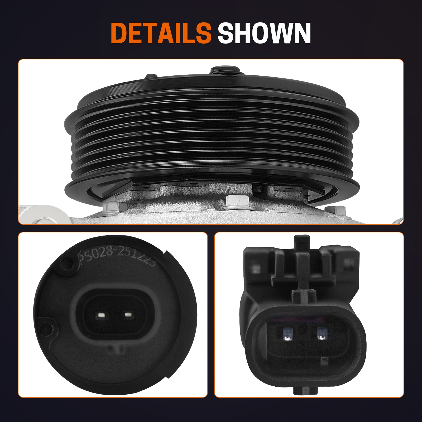 AC Compressor for Chevy Silverado 2500 HD 2015-2025 GMC Sierra 2500 HD CO29169C
