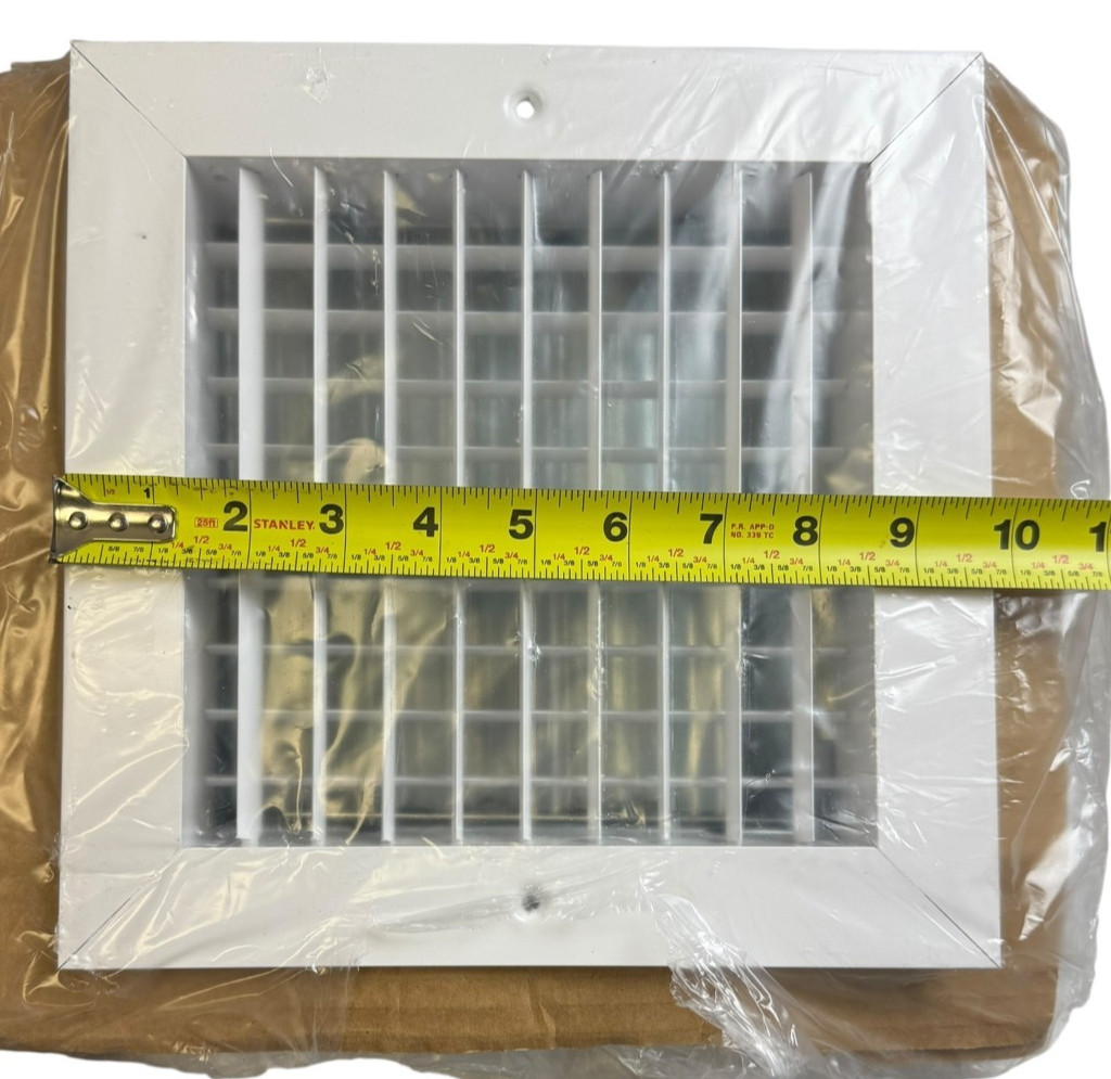 Titus 4FL 12×4 Steel HVAC Return Air Grille White 12×4 Vent Cover MADE IN MEXICO
