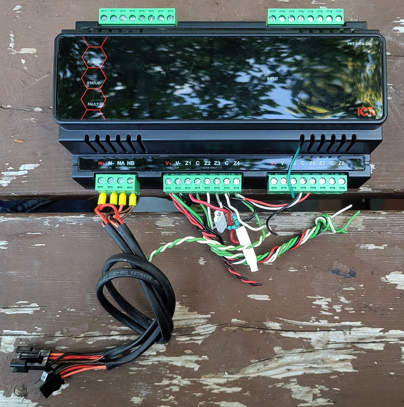 PRT-ZX16-DIN ICT Protege DIN Rail 16 Zone Input Expander