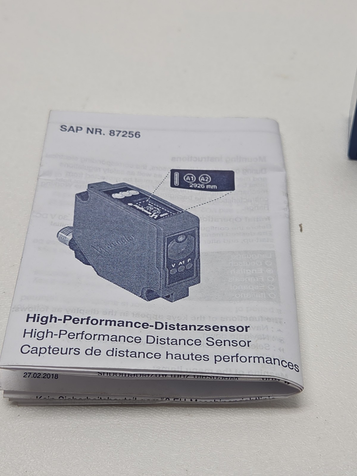 Wenglor OPT2011 Photoelectric Distance Sensor 30VDC