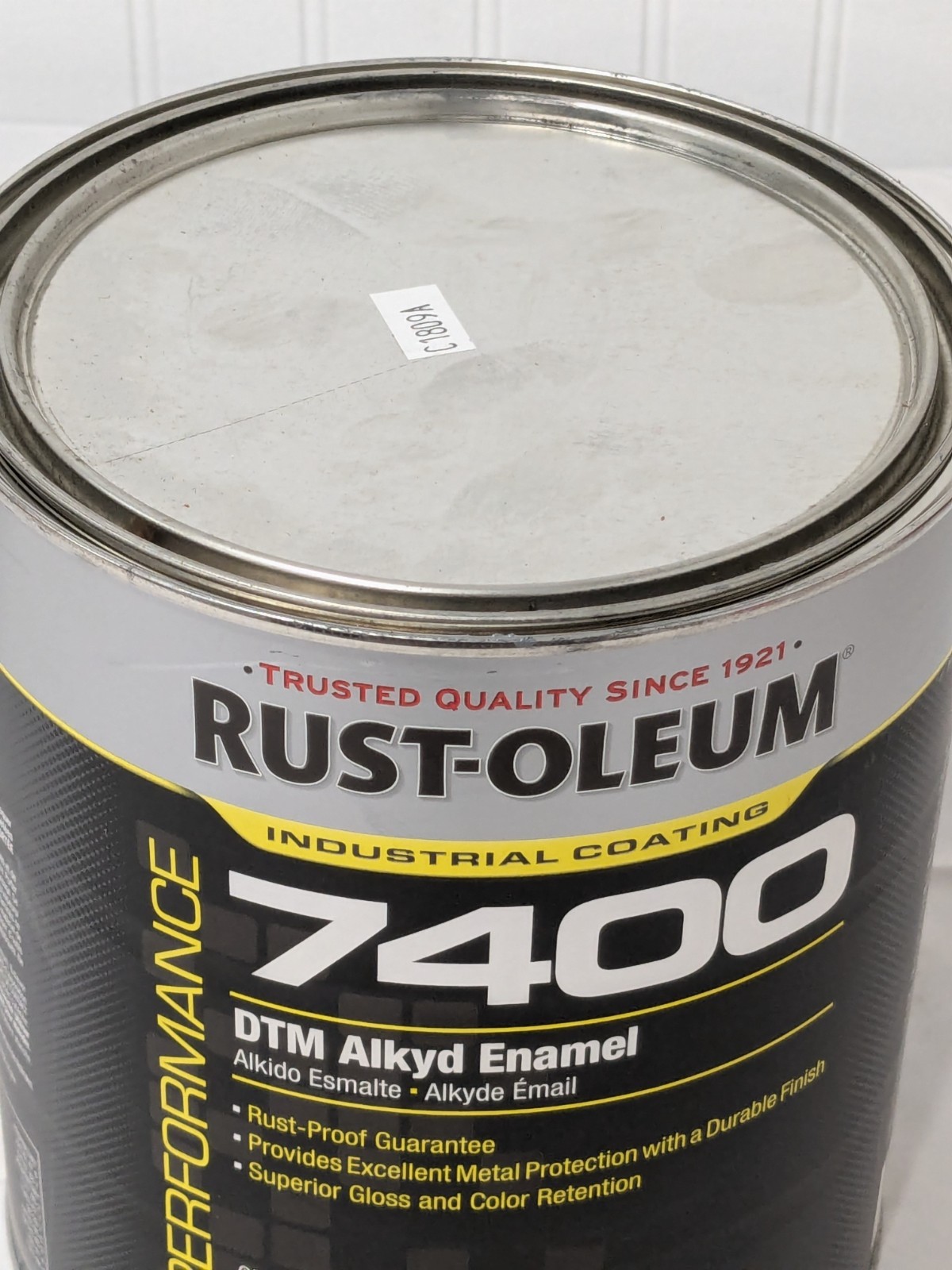Rust-Oleum Alkyd Enamel Paint: 1 gal, Gloss Finish, Navy Gray 975402