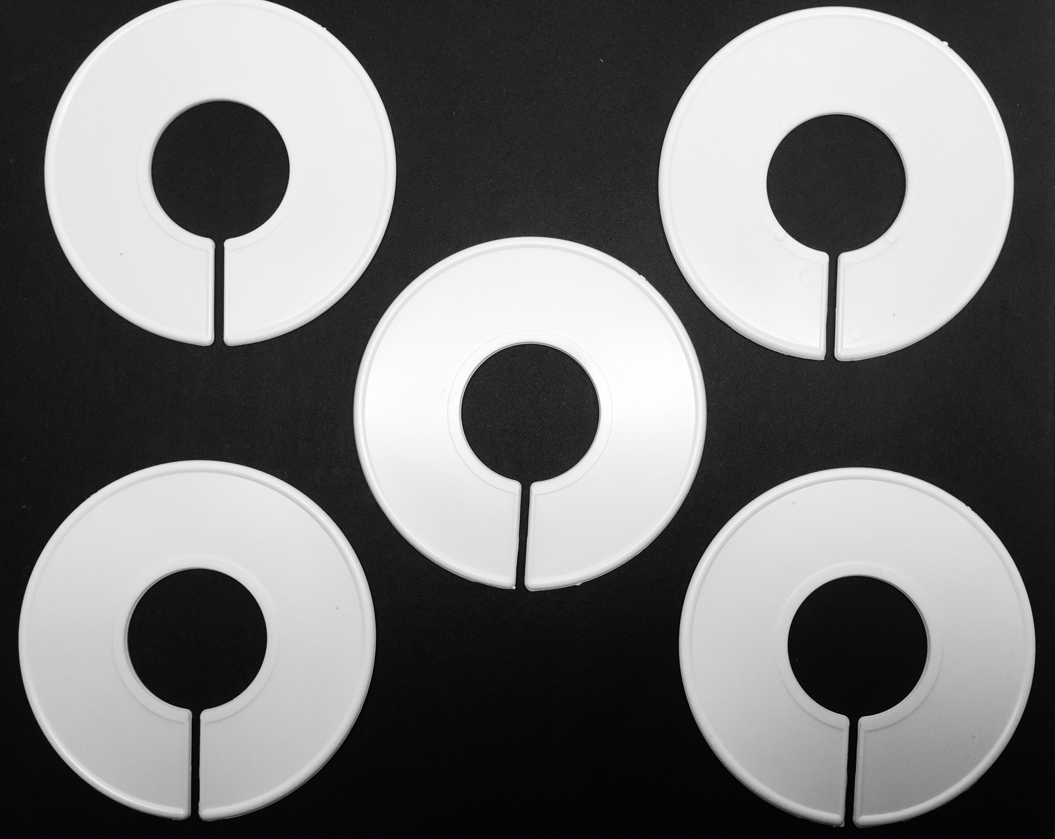 10 PLASTIC CLOTHING WHITE BLANK SIZE RACK RING DIVIDERS AND FREE SALE DIVIDER