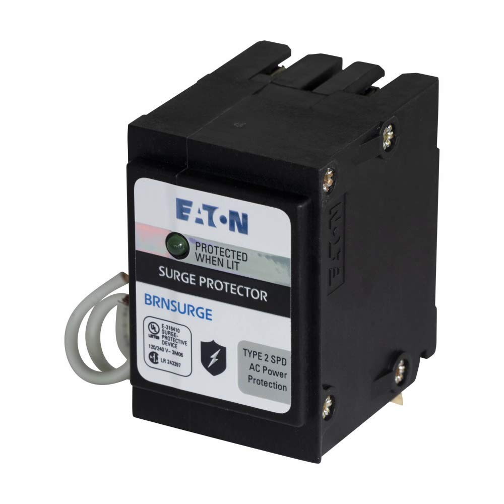 Eaton BRNSURGE Type BR Whole-Panel Circuit Breaker Surge Protective Device Black