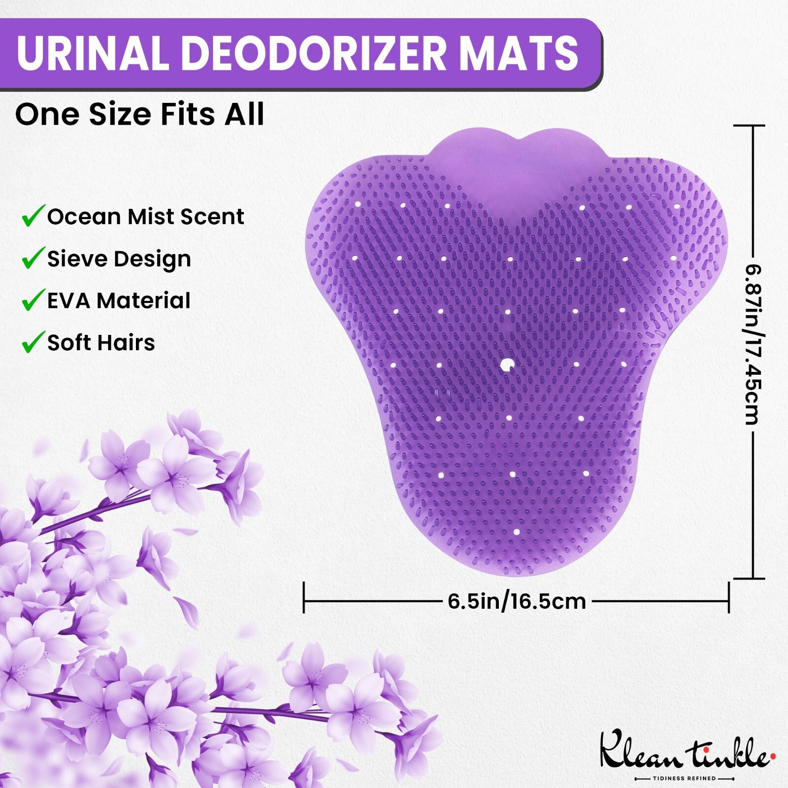 3 – 50 Scented Bathroom Urinal Screens Deodorizing Anti-Splash Fresheners Mats