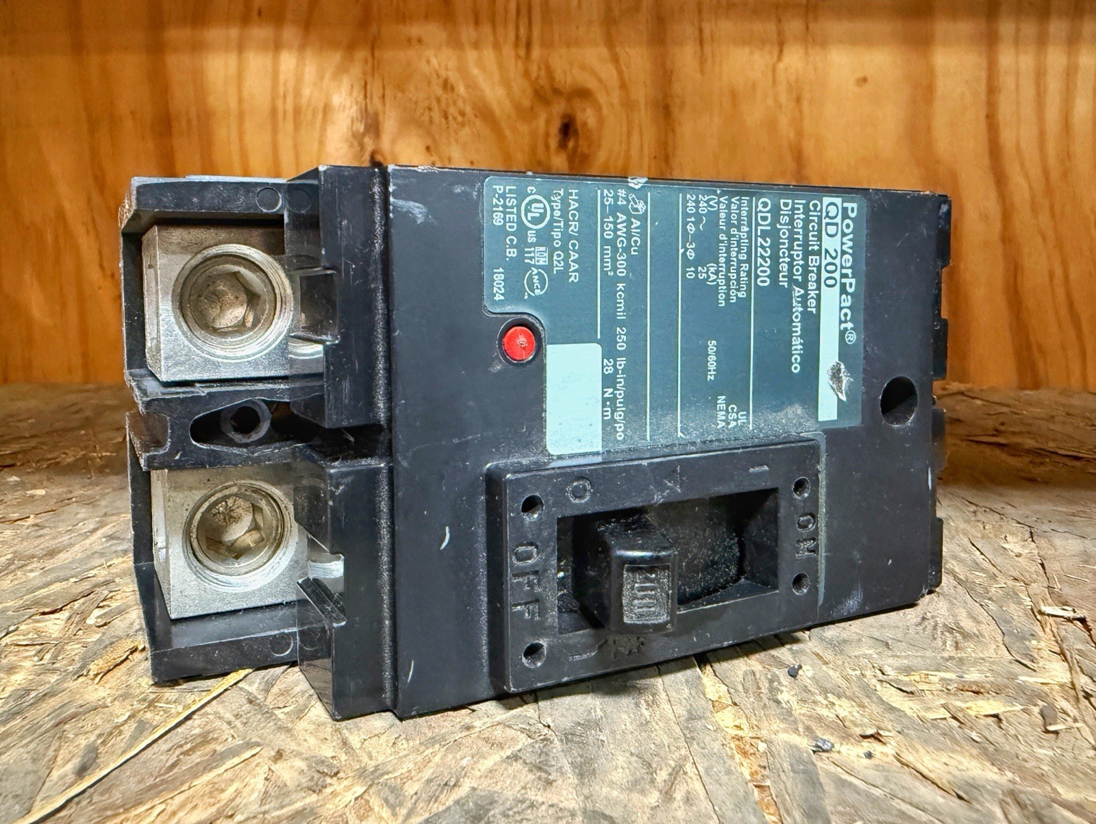 Square D QDL22200 PowerPact 200A 240V Circuit Breaker