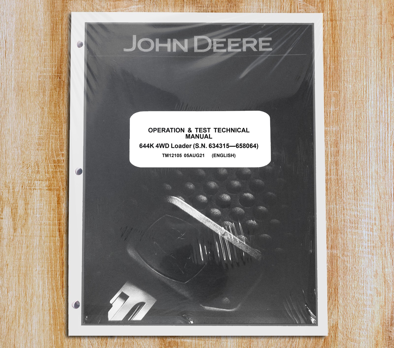 John Deere 644K 4WD Wheel Loader Operation & Test Service Manual – TM12105