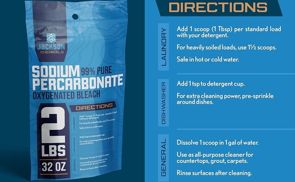 Sodium Percarbonate (2 lbs) with measuring spoon