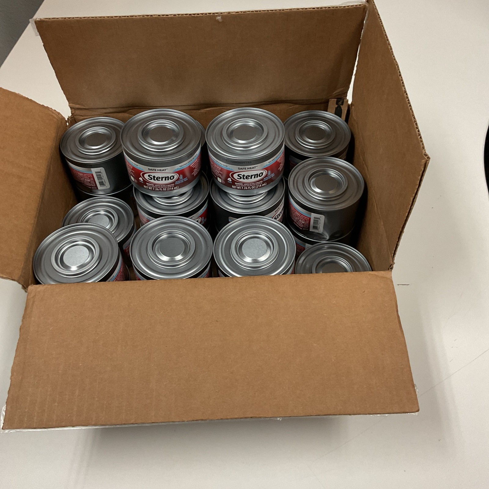 Sterno Fuel Cans – 4-Hour Burn, (24-Pack) Chafing Dish Fuel Can Burners for Food