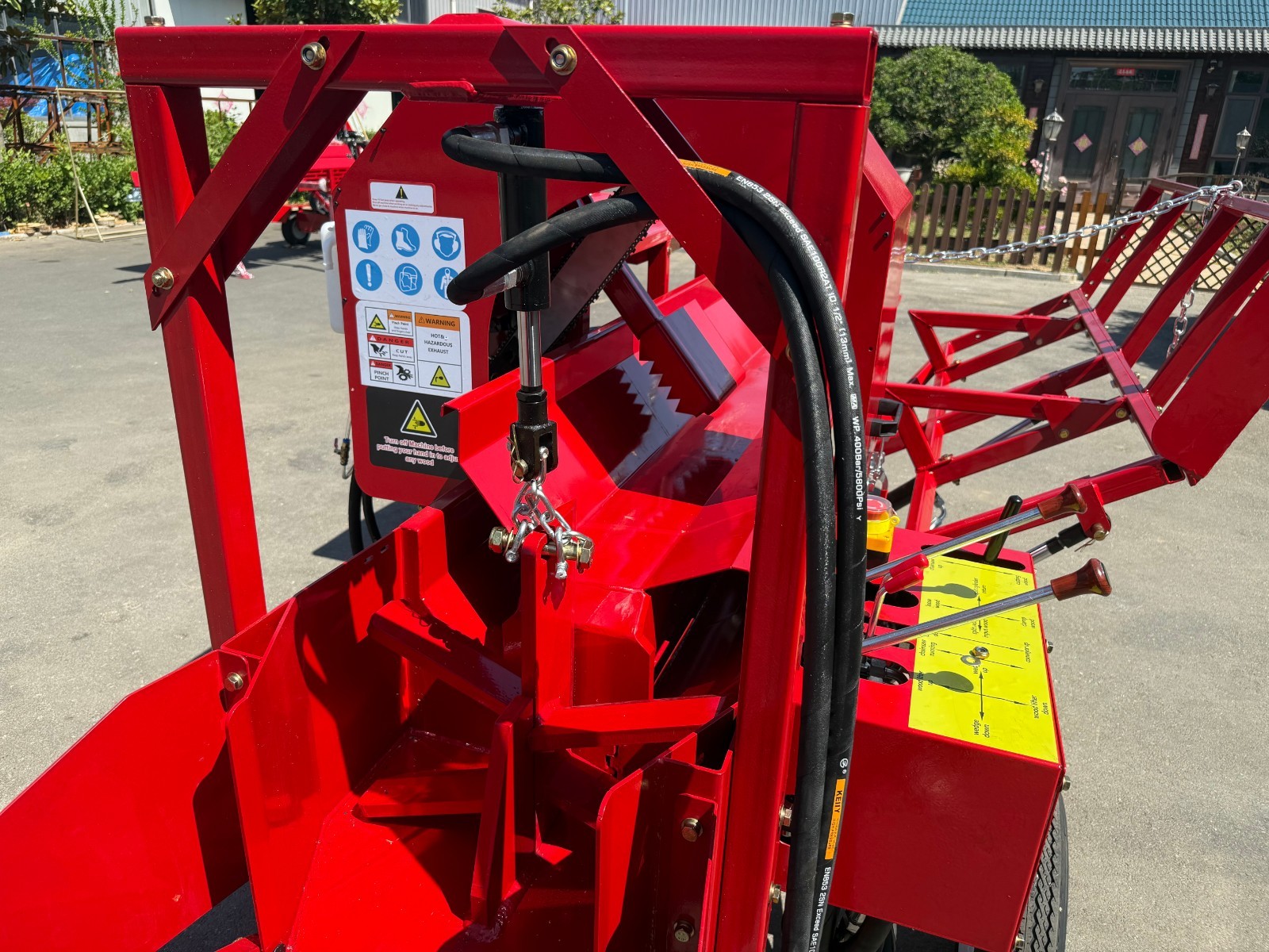 27T Hydraulic Firewood Processor with 739cc RATO Engine Log Lifter&118″ Conveyor