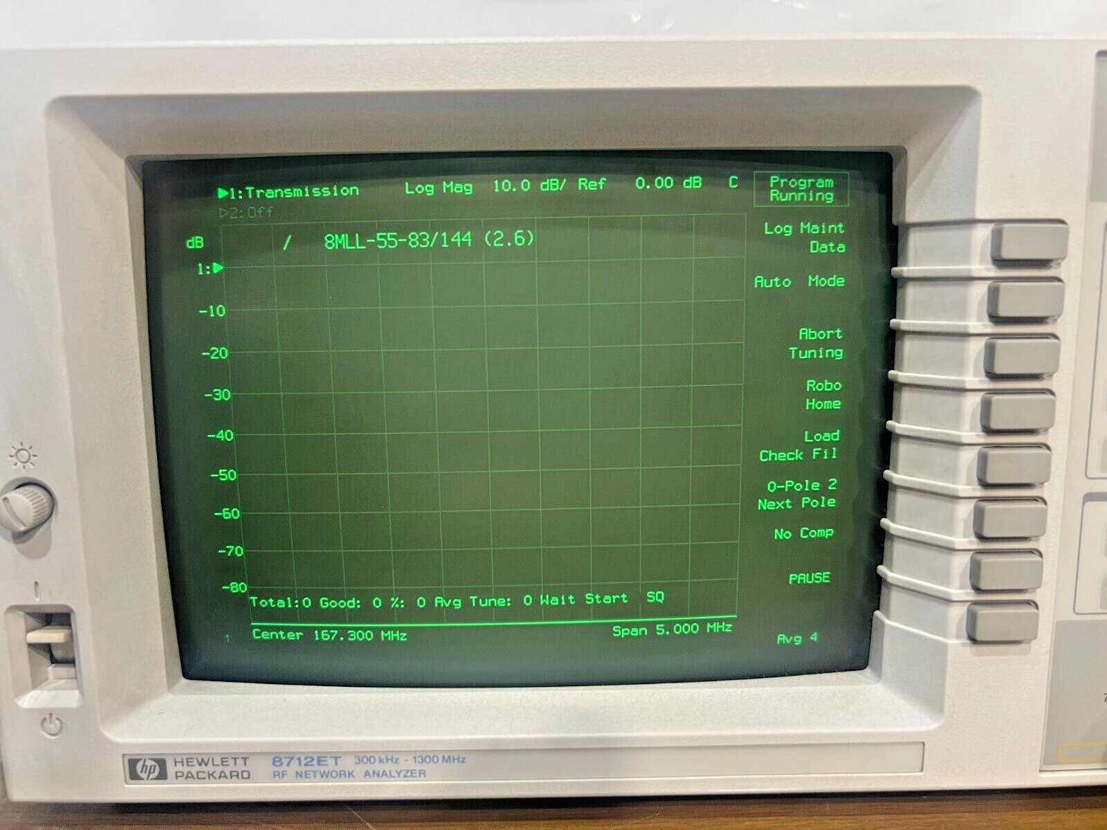 HP 8712ET RF Network Analyzer 300Khz – 1300Mhz OPT 1EC