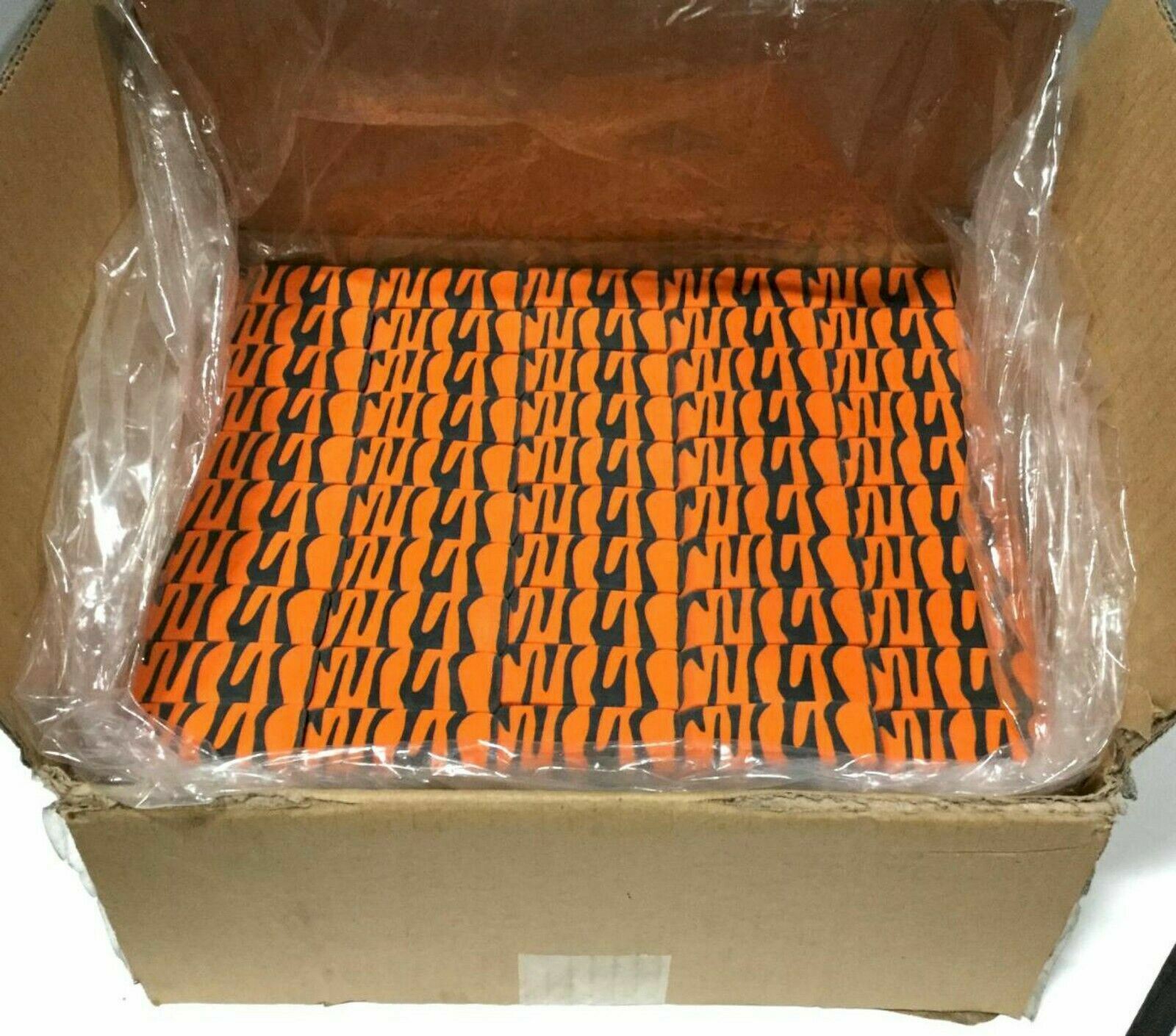 NEW Pentel Animal Print Beveled Eco-Eraser ORANGE/BLACK Tiger BULK 500-pcs