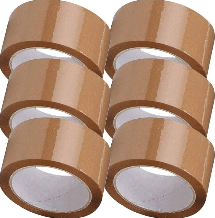 36 Rolls 2″ x 110 yds 1.6 mil tan packing moving tape carton