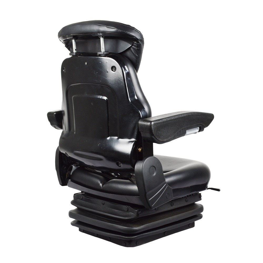 Forklift Tractor Seat Suspension Adjustable Backrest Armrest Safety Belt NEW