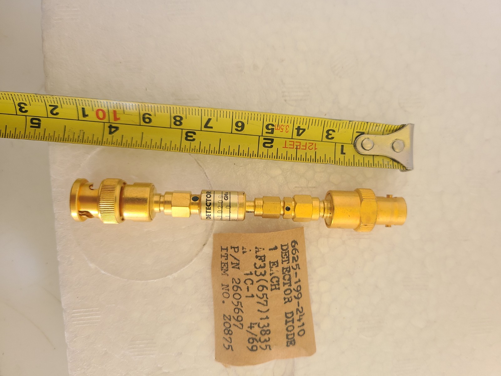 OMNI SPECTRA detector diode 20710-10200, 10.0-11.0 GHz, NOS, Open Box Condition