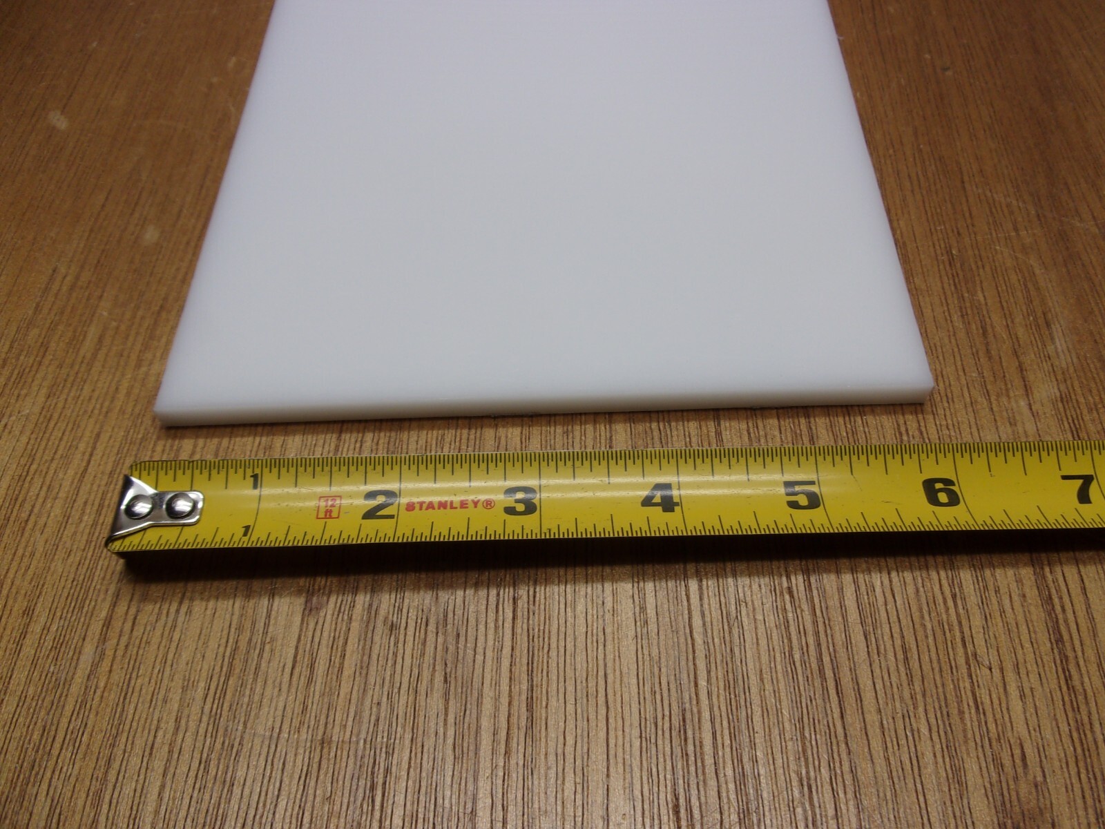 1/4″ Thick X 6″ X 8″ UHMW PE Polyethylene Rectangle Flat Bar Sheet Stock White