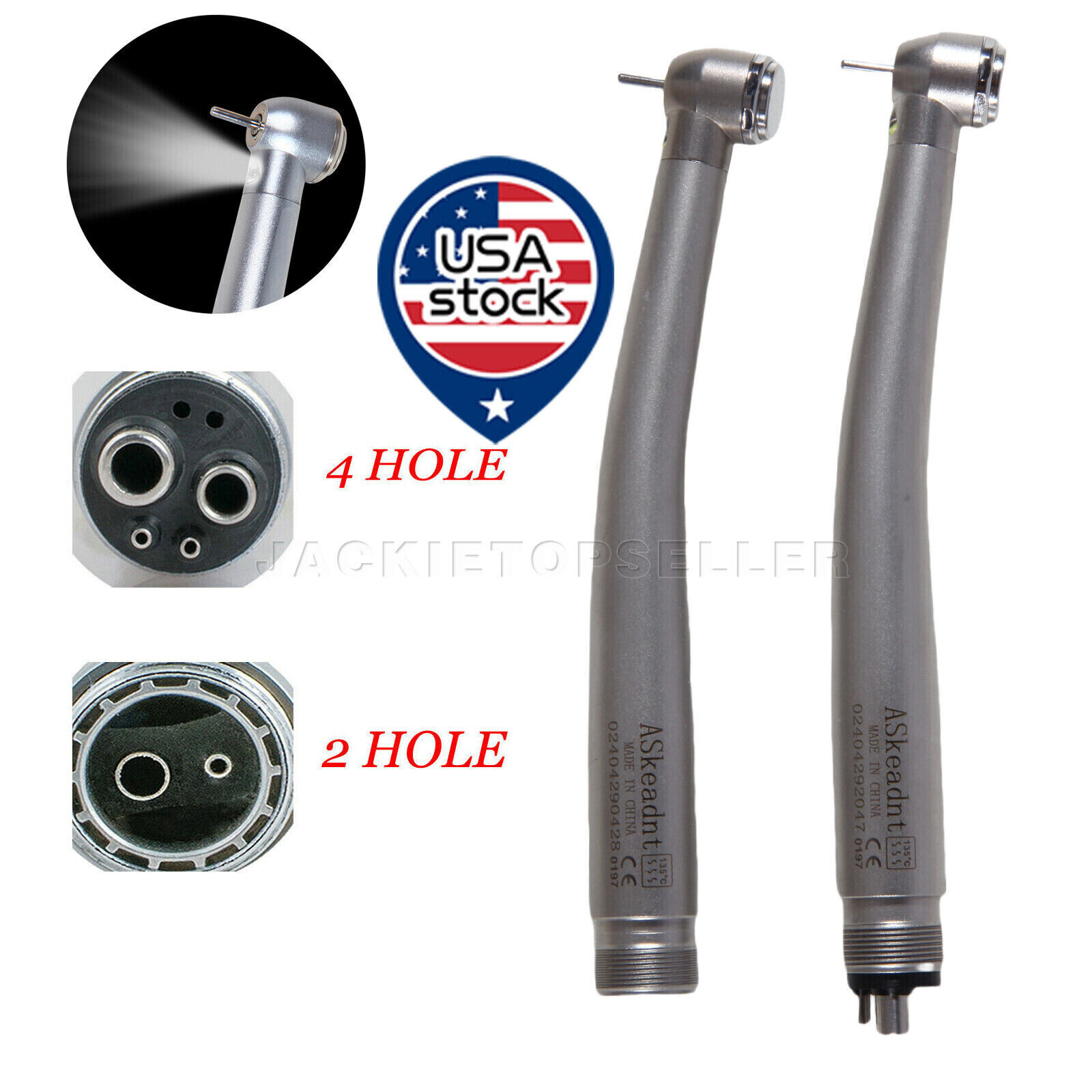 NSK Style Dental Fiber Optic LED E-generator / High Speed Handpiece 2HOLE/4HOLE