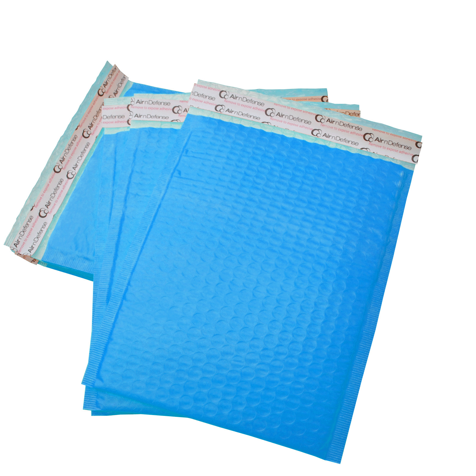 AirnDefense 1000 #000 4X8″ Blue Poly Bubble Mailers Shipping Padded Envelope