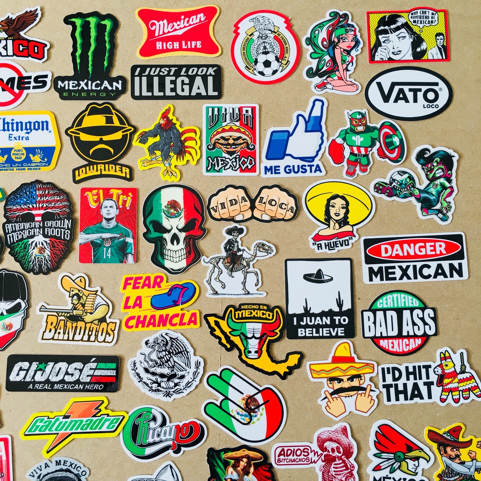 SUPER MEXICAN Hard Hat Stickers 82+ MEXICO HardHat Sticker & Decals, Helmet MX
