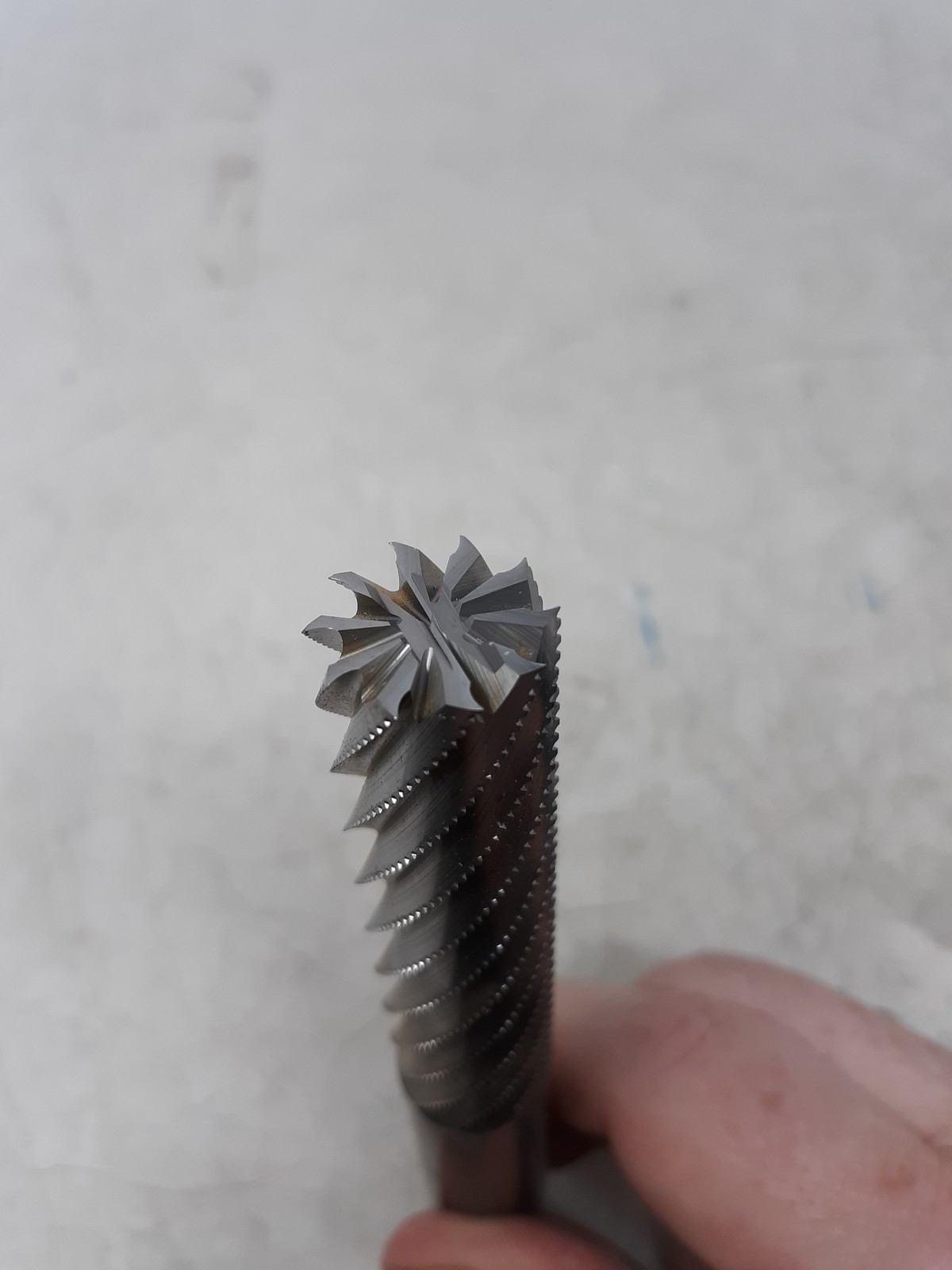 Hufschmied Ø19.05mm End Mill Z10 L=152mm Spiral Fluted Milling Tool