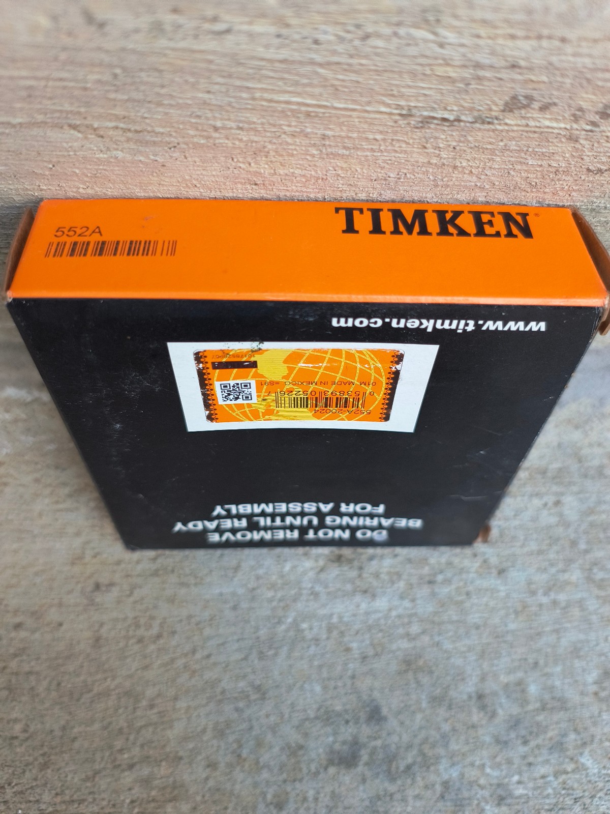 Timken 552A Tapered Roller Bearing Cone Made in Mexico