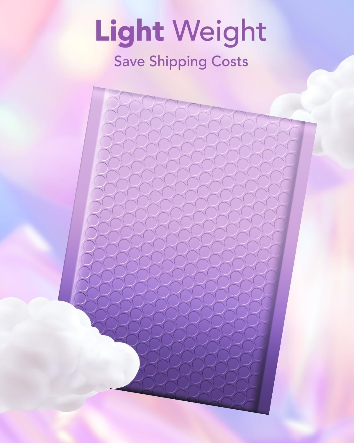 Jiaro Pack Poly Bubble Mailer Padded Envelope Mailing 6×10 100Pc Gradient Purple