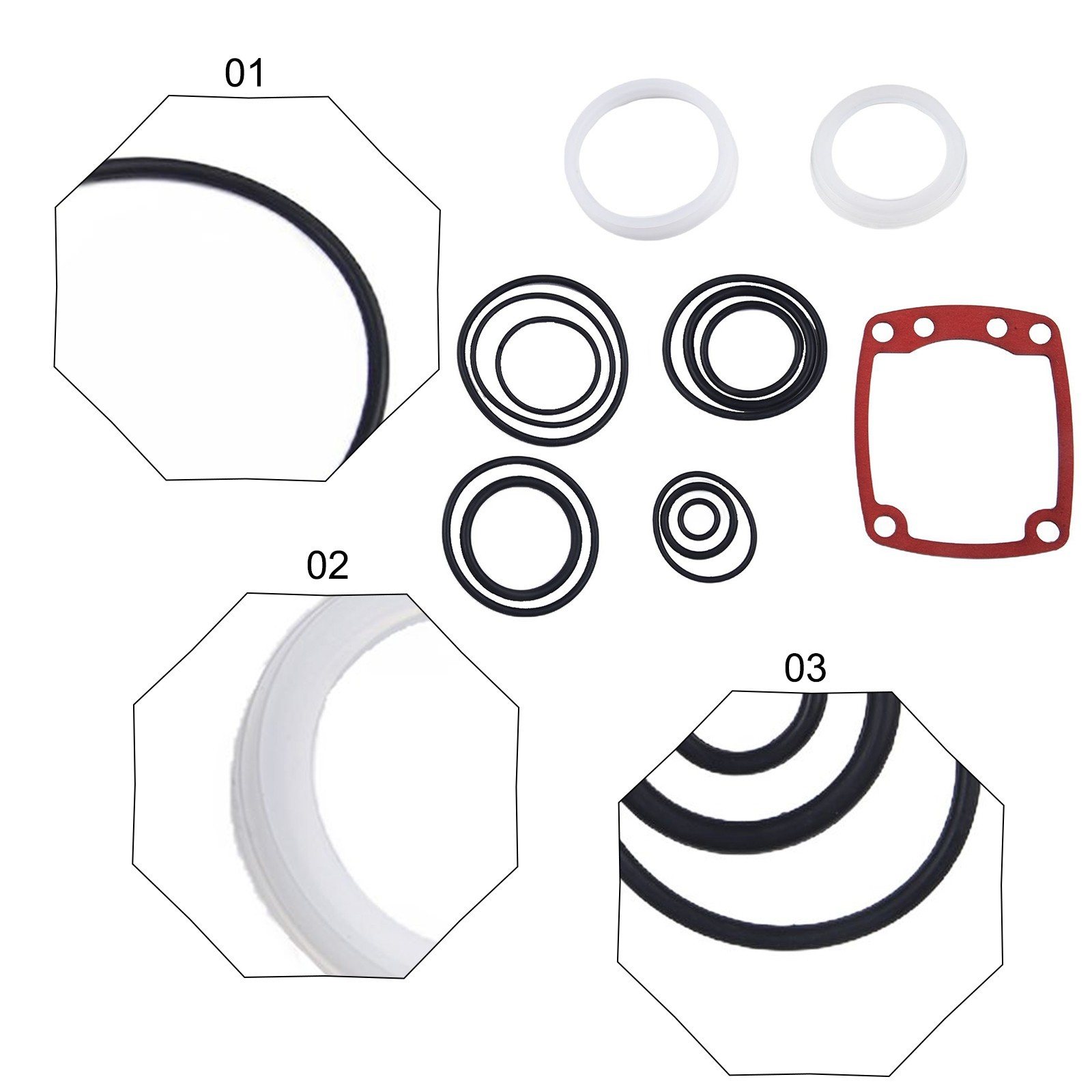 Accessories O Ring Kit 1 Set For Paslode 3250-F16 O Ring Kit And Cylinder Seal