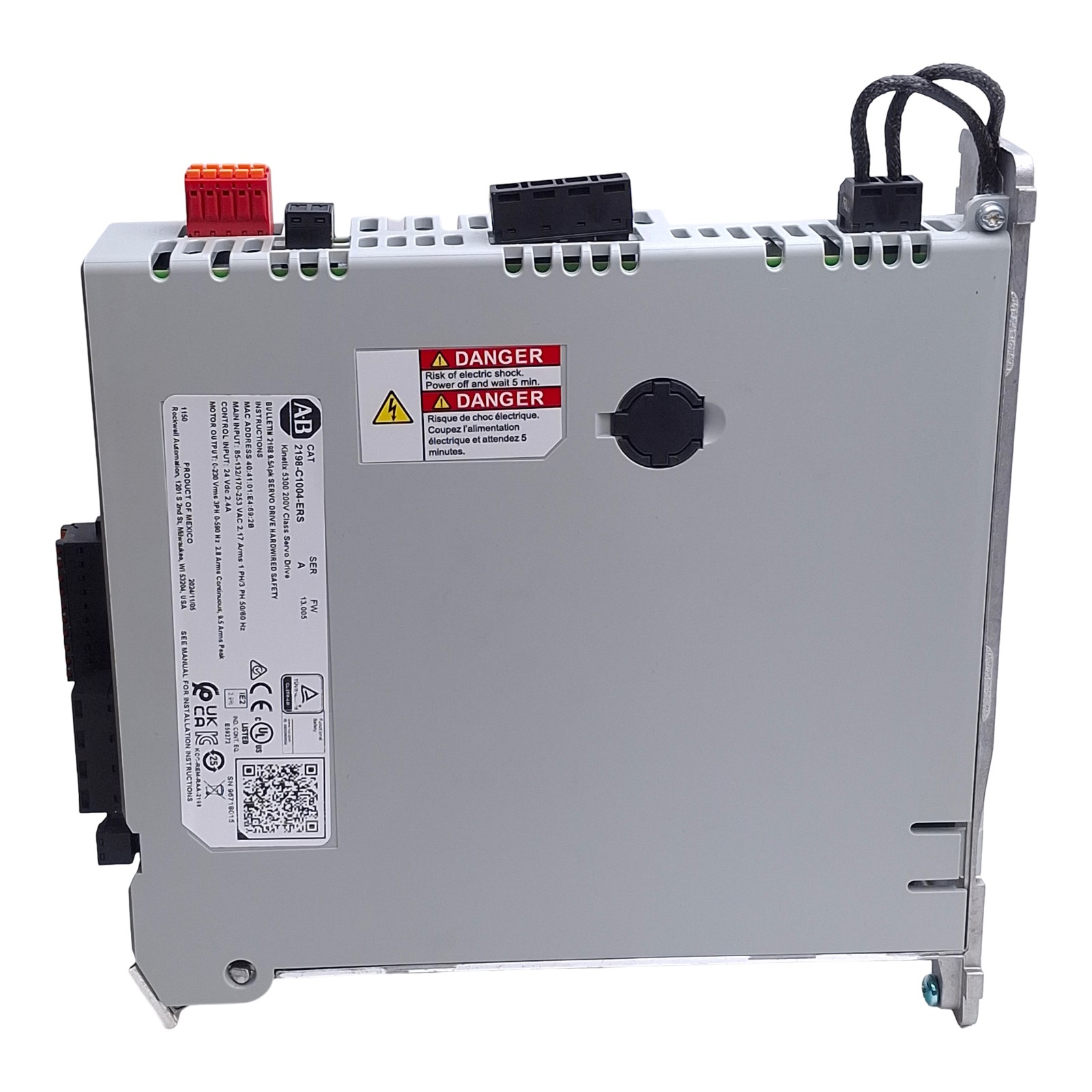 Allen Bradley 2198-C1004-ERS Kinetix 5300 Servo Drive, 1-Axis, 115/230VAC 1/3PH