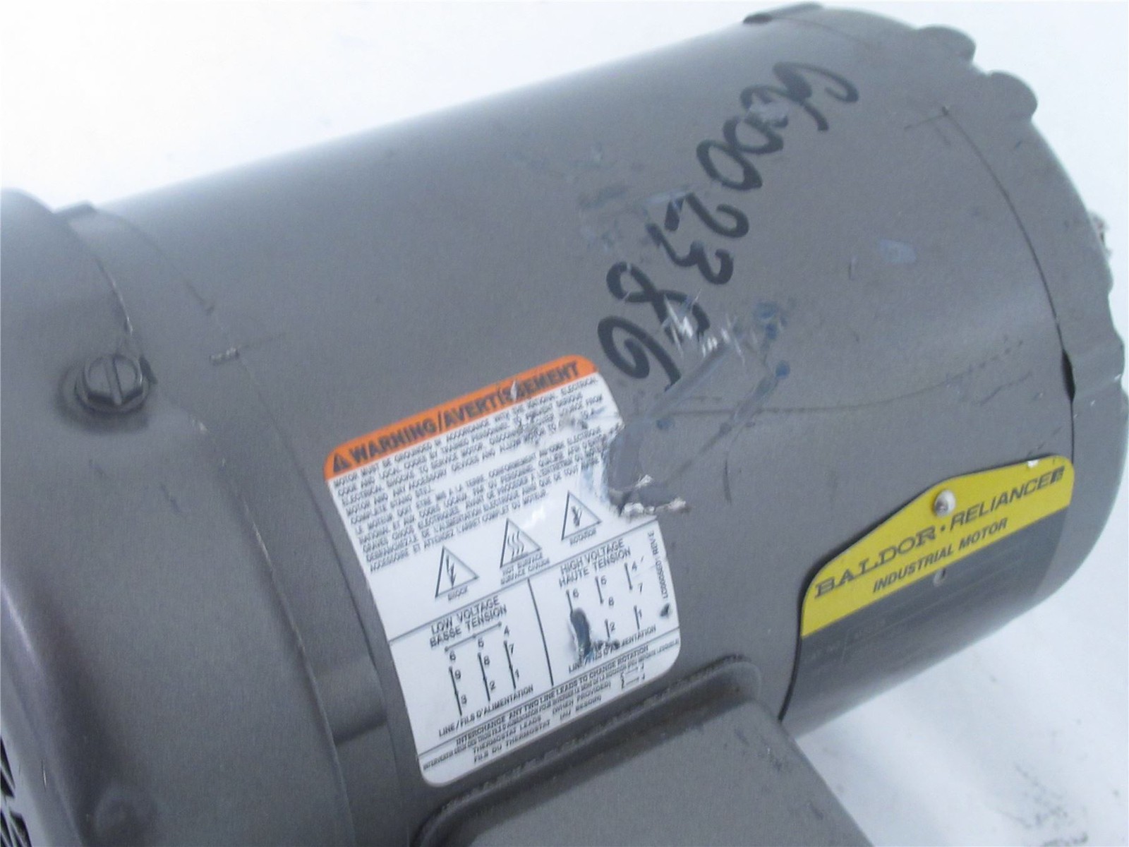 236240 Old-Stock; Baldor M3539 AC Motor 1/2HP ; 230/460V ; 1140RPM ; 3PH