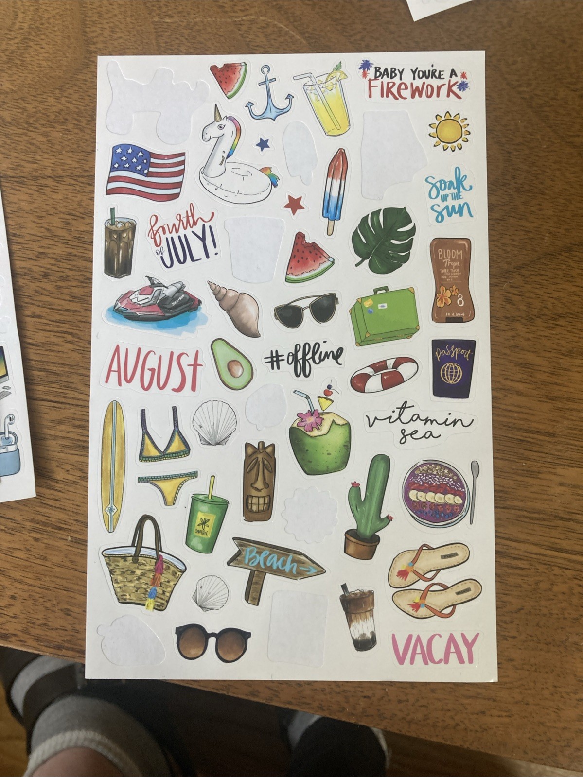 Bloom Planner Calendar Stickers Seasonal And Lifestyle Partially Used 13 Pages