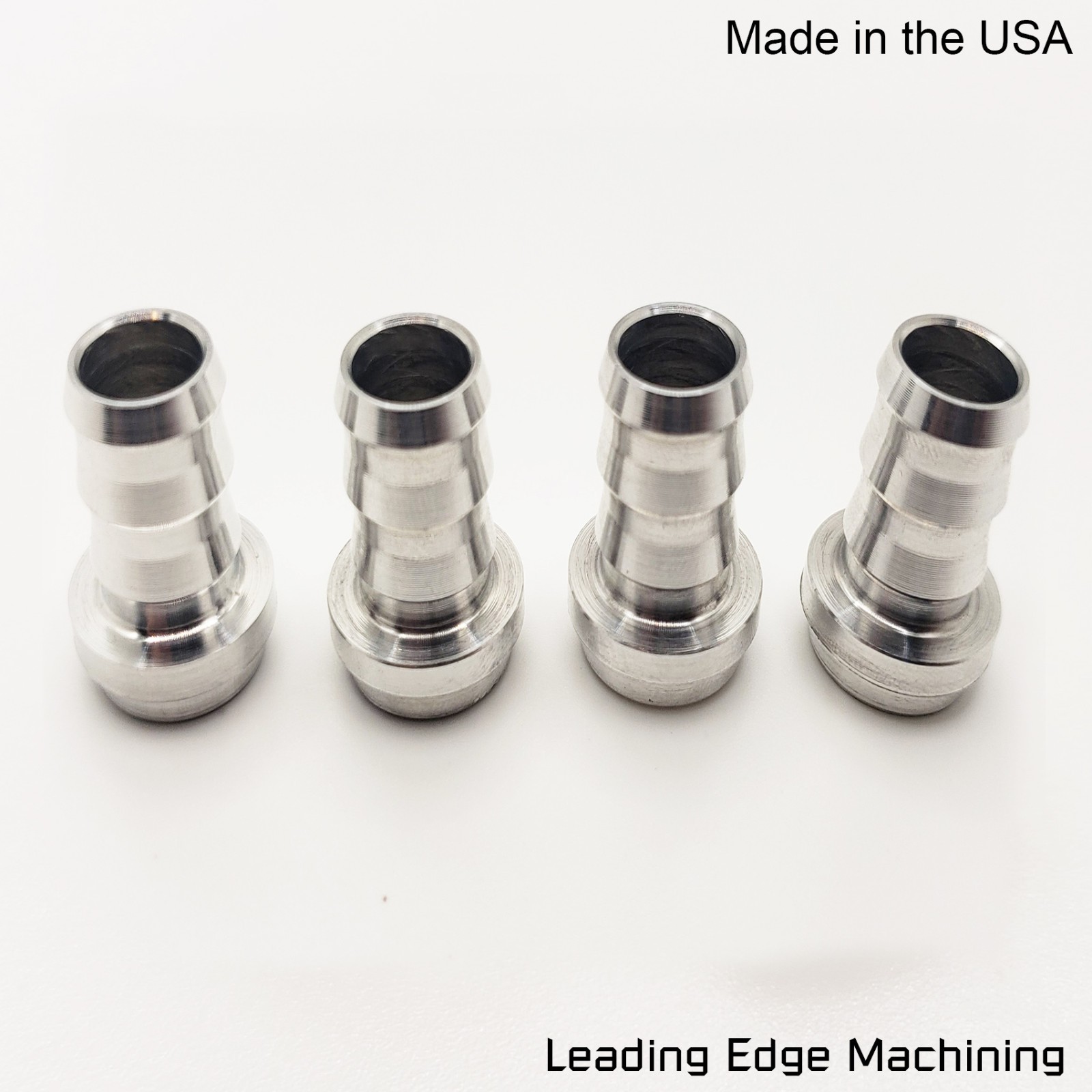 NEW 1/2″ HOSE BARB NIPPLE WELD ON ALUMINUM BUNG FITTING MADE IN THE USA 4PC