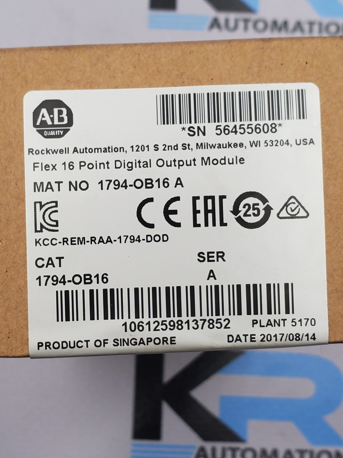 *Lot Of 2* Allen-Bradley 1794-OB16 /A Flex I/O Output Module 24VDC