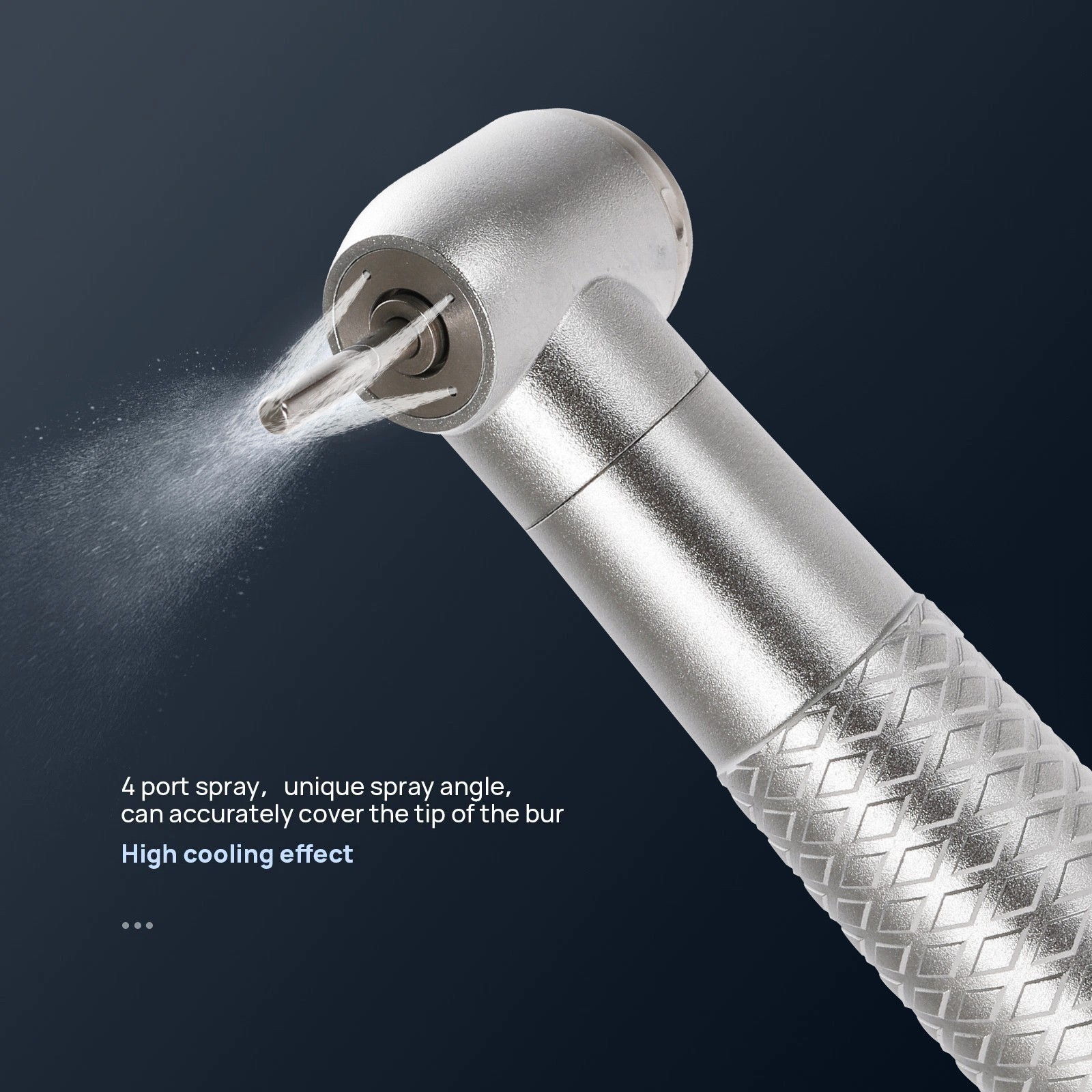 SANDENT Dental High Speed Handpiece Push Button 4 port spray 4 Hole Fit NSK