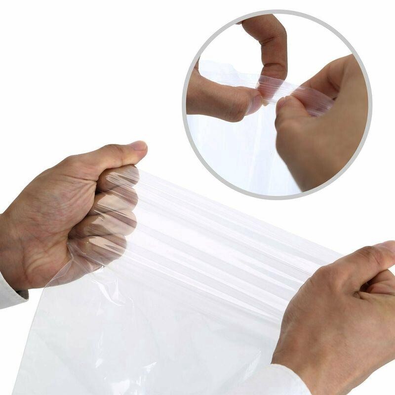 Grip Seal Bags Self Resealable Grip Poly Plastic Clear Zip Lock MIX 2 Mil 2ML