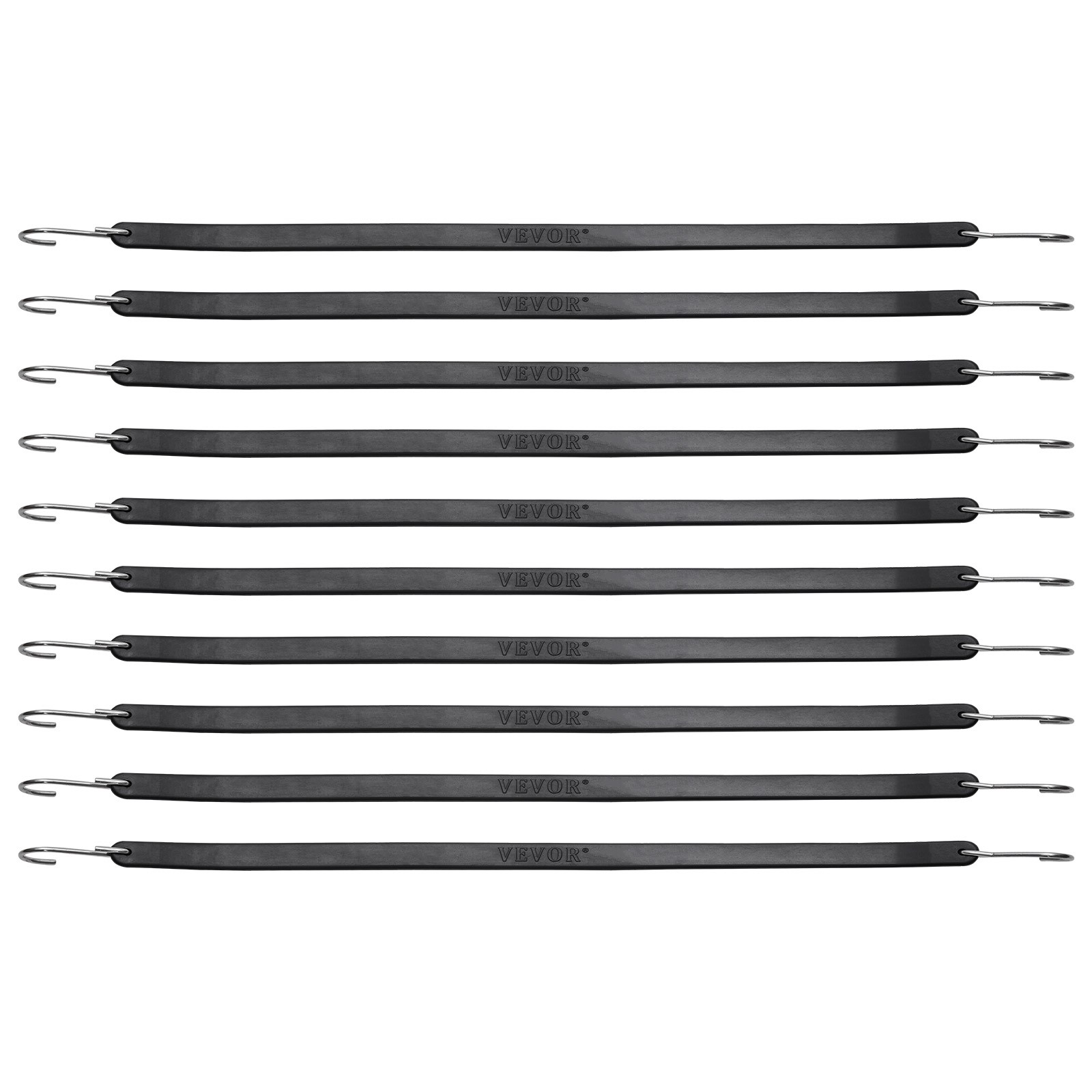 VEVOR 50 Pack 21″ Bungee Straps Set Heavy Duty Rubber Bungee Cord w/S-Hook