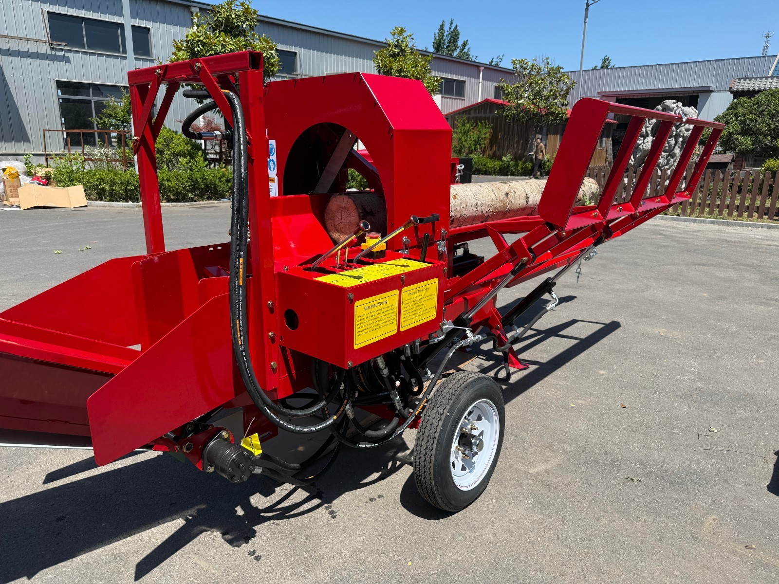 27T Hydraulic Firewood Processor with 739cc RATO Engine Log Lifter&118″ Conveyor