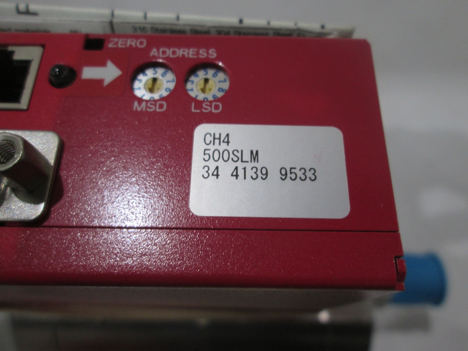 Horiba Stec, N100, CH4, 500SLM, Mass Flow Controller, New