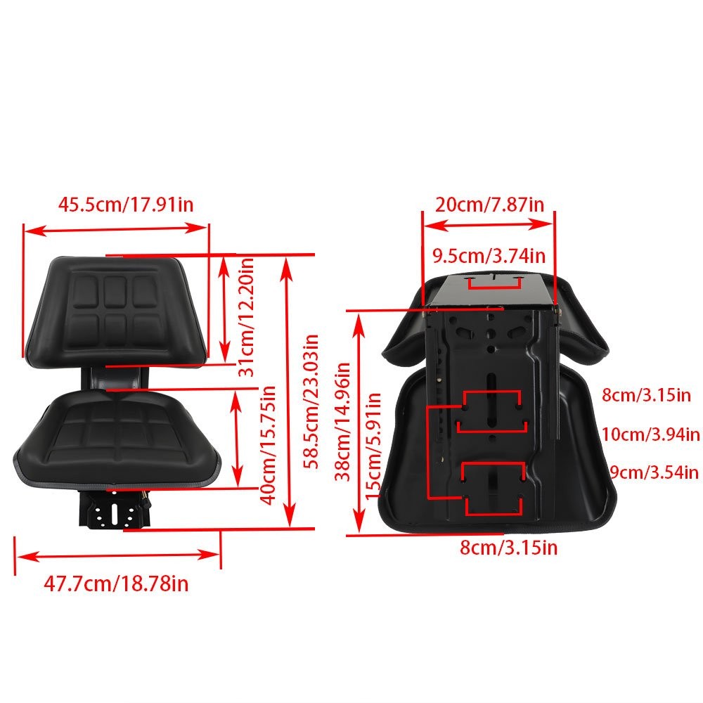 Universal Adjustable Tractor Suspension Seat For Massey Ferguson 230 231 234 240