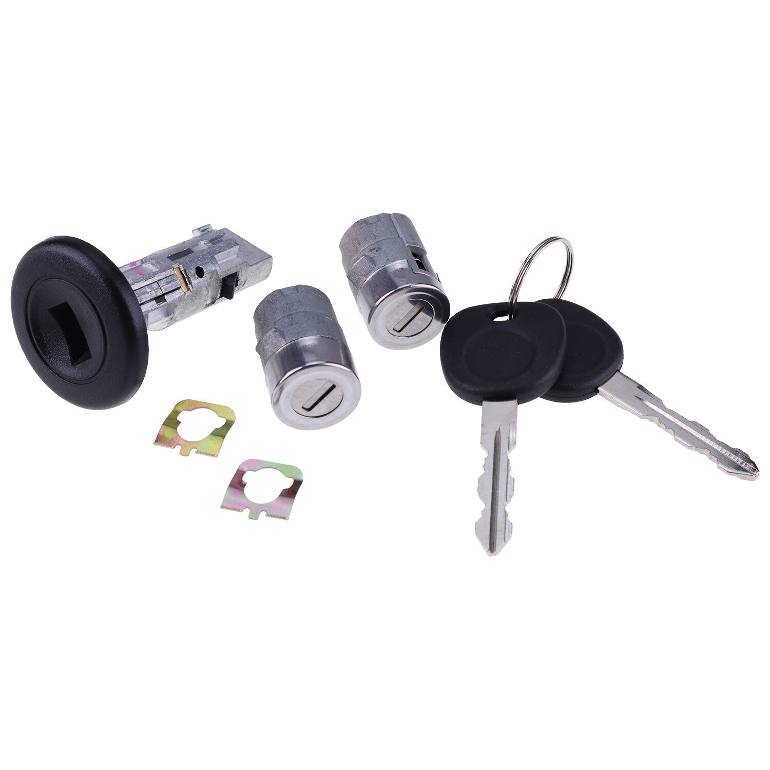 For Chevy GMC 2002 Ignition Key Switch Cylinder Door Liftgate Lock Set 2 GM Keys
