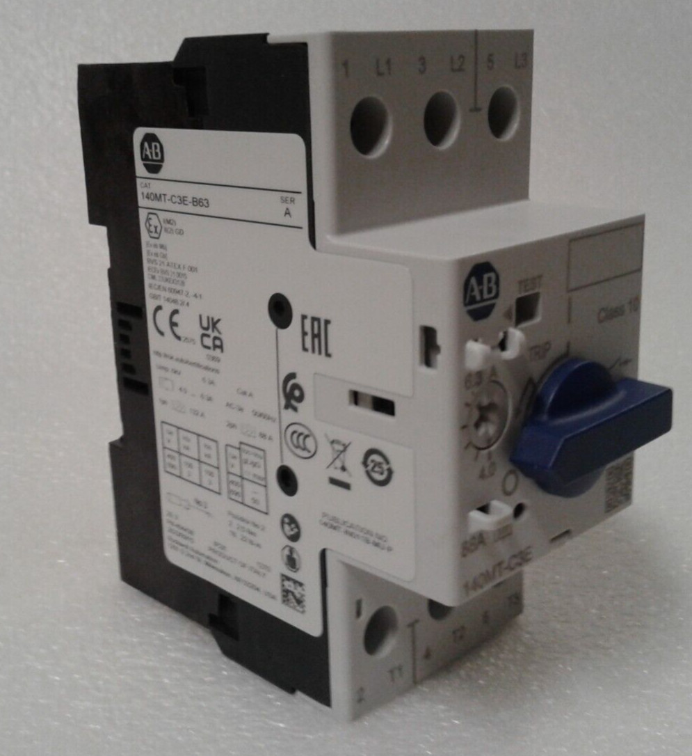 Allen Bradley 140MT-C3E-B63 Series A Motor Protector / Circuit Breaker – New